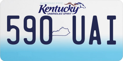 KY license plate 590UAI