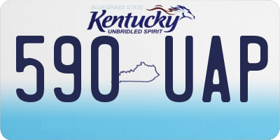 KY license plate 590UAP