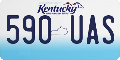 KY license plate 590UAS