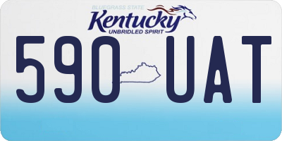 KY license plate 590UAT
