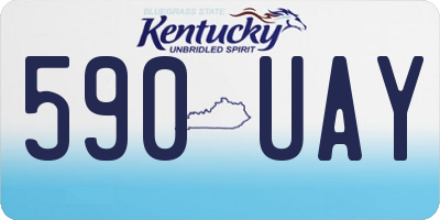 KY license plate 590UAY