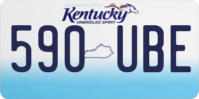 KY license plate 590UBE