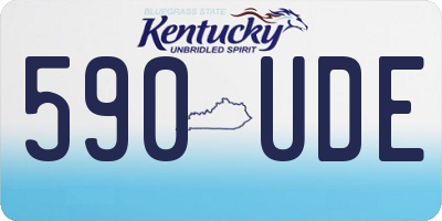 KY license plate 590UDE