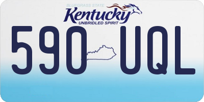 KY license plate 590UQL