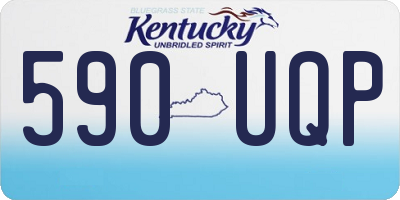 KY license plate 590UQP