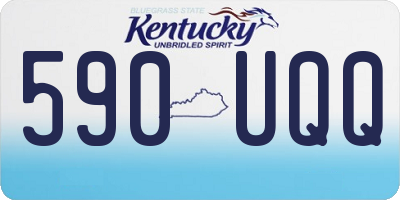 KY license plate 590UQQ