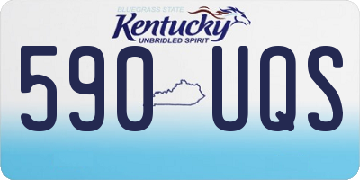 KY license plate 590UQS