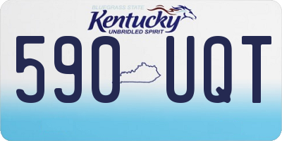 KY license plate 590UQT