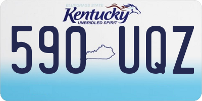 KY license plate 590UQZ