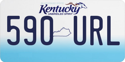 KY license plate 590URL