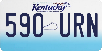 KY license plate 590URN