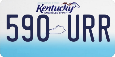 KY license plate 590URR
