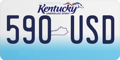 KY license plate 590USD