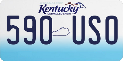 KY license plate 590USO
