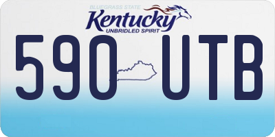 KY license plate 590UTB