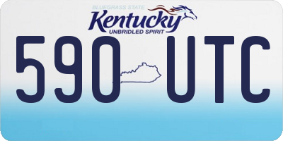 KY license plate 590UTC