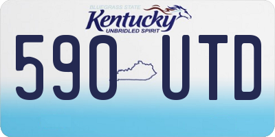KY license plate 590UTD