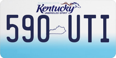 KY license plate 590UTI
