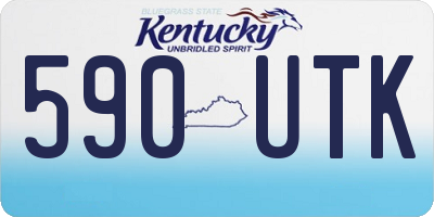 KY license plate 590UTK