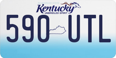 KY license plate 590UTL