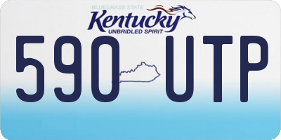 KY license plate 590UTP