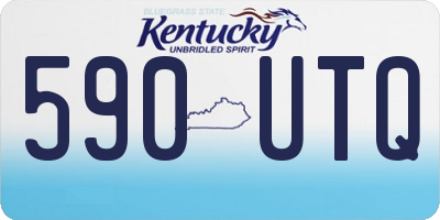 KY license plate 590UTQ