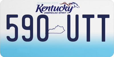 KY license plate 590UTT