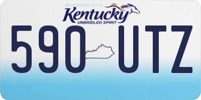 KY license plate 590UTZ