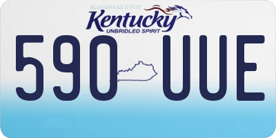 KY license plate 590UUE