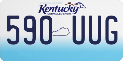KY license plate 590UUG