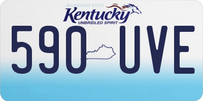 KY license plate 590UVE
