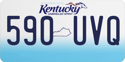 KY license plate 590UVQ