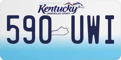 KY license plate 590UWI