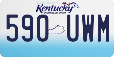 KY license plate 590UWM