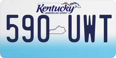 KY license plate 590UWT