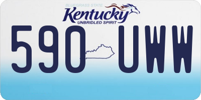 KY license plate 590UWW