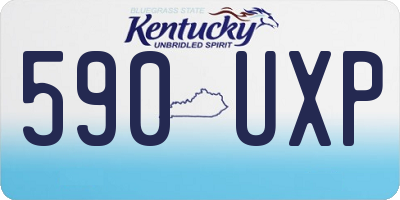 KY license plate 590UXP