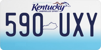 KY license plate 590UXY