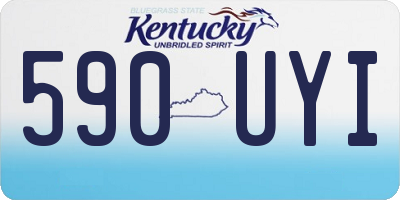 KY license plate 590UYI
