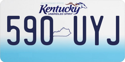 KY license plate 590UYJ