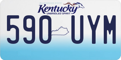 KY license plate 590UYM