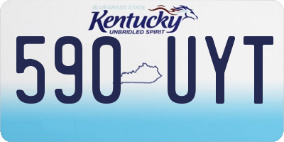 KY license plate 590UYT