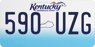 KY license plate 590UZG