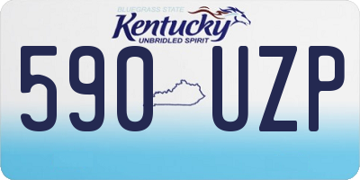 KY license plate 590UZP