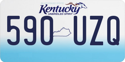 KY license plate 590UZQ