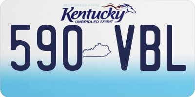 KY license plate 590VBL