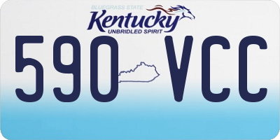 KY license plate 590VCC