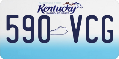 KY license plate 590VCG
