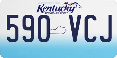 KY license plate 590VCJ