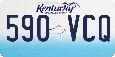 KY license plate 590VCQ